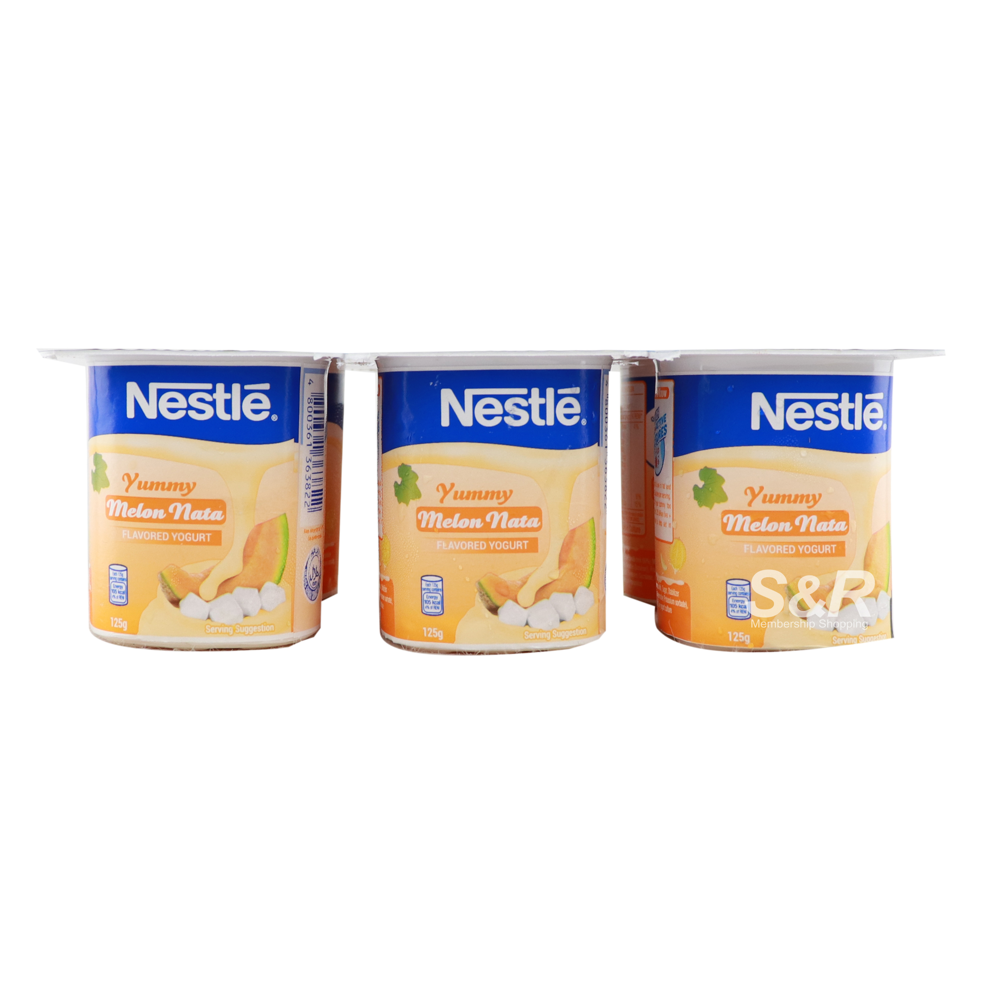Nestle Yummy Melon Nata Flavored Yogurt 6pcs